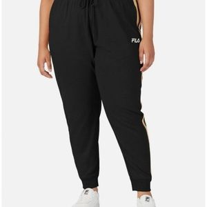 (B10) Fila Women's Clover Mid Rise Drawstring Joggers, Size 2X, NWT